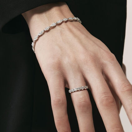 Aerial Dewdrop Line 鑽石手鏈（中）, , large