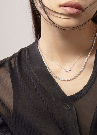 Aerial 三鑽項鍊, 18K 黄金, large