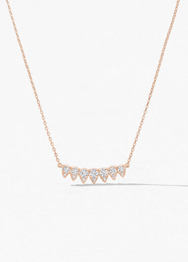 Aerial Lunar Eclipse 鑽石項鏈（小）, 18K 玫瑰金, large