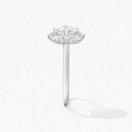 Aerial Marquise Halo 鑽石戒指, , large