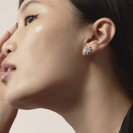 Aerial Sunburst 鑽石耳環, , large