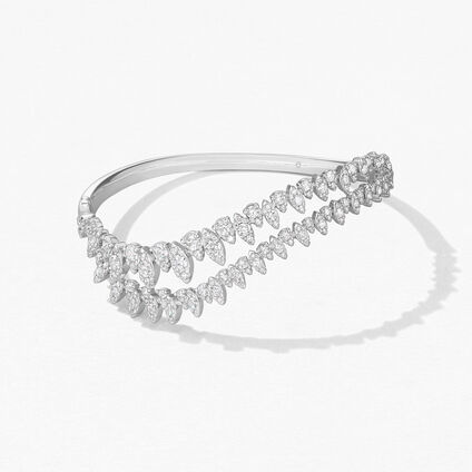 Aerial Twisted Dewdrop 鑽石手鐲, , large