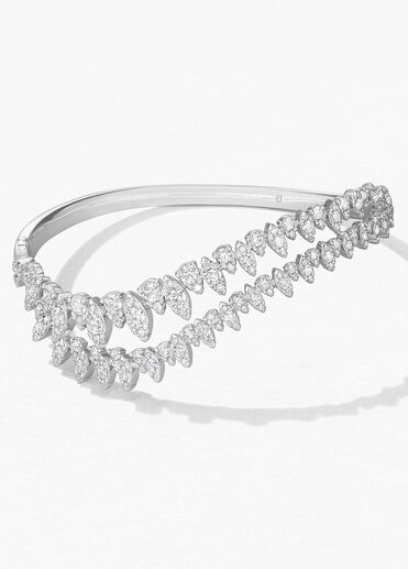 Aerial Twisted Dewdrop 鑽石手鐲, , large