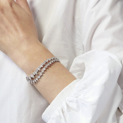 Aerial Twisted Dewdrop 鑽石手鐲, , large