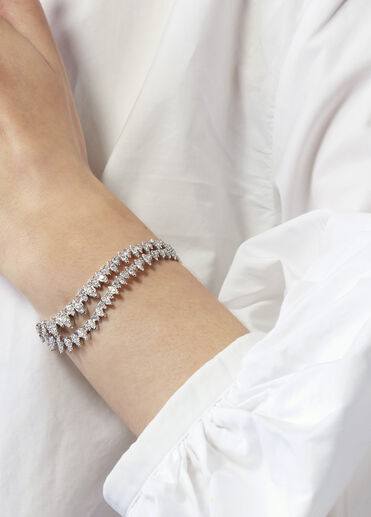 Aerial Twisted Dewdrop 鑽石手鐲, , large