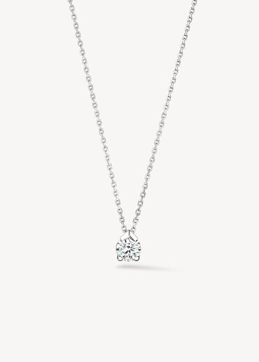 AERIAL 鑽石項鍊, 18K 白金, large