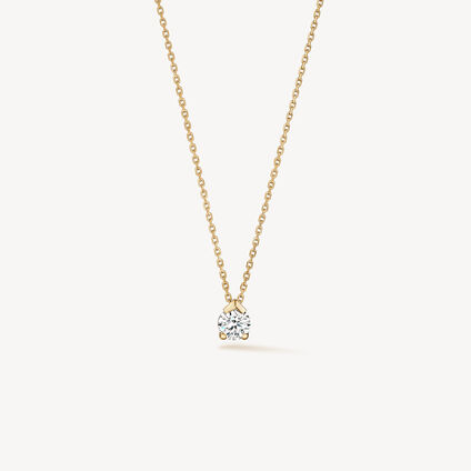 AERIAL 鑽石項鍊, 18K 黄金, large