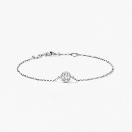 Joy 手鏈, 18K 白金, large