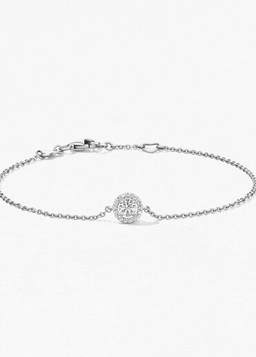 Joy 手鏈, 18K 白金, large