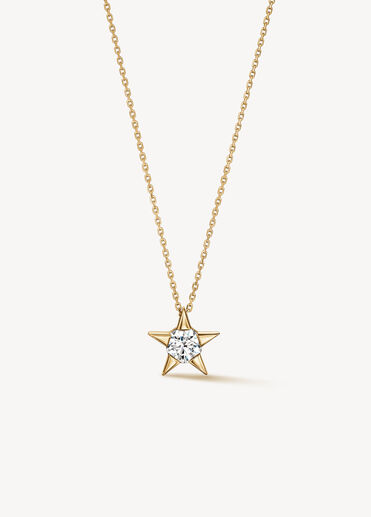 Illa 鑽石項鍊, 18K 黄金, large