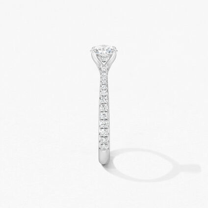 Vela Solitaire 鑲鑽戒指, 鉑金, large