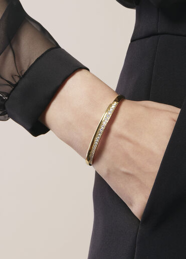 Vela Crossover 鑽石手鐲, 18K 玫瑰金, large