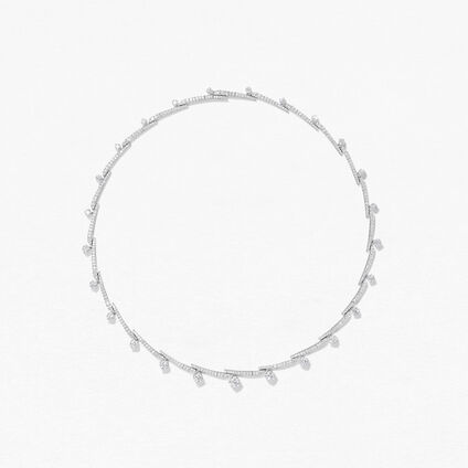 Vela Crossover法式鑲嵌鑲滿鑽項鍊, , large