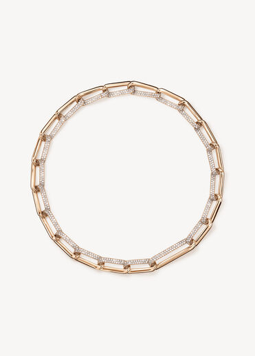 INSIDE/OUT Link 鑽石項鍊, 18K 玫瑰金, large