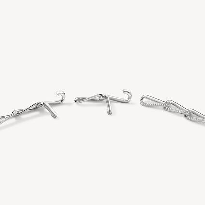 INSIDE/OUT Link 鑽石項鍊, 18K 白金, large