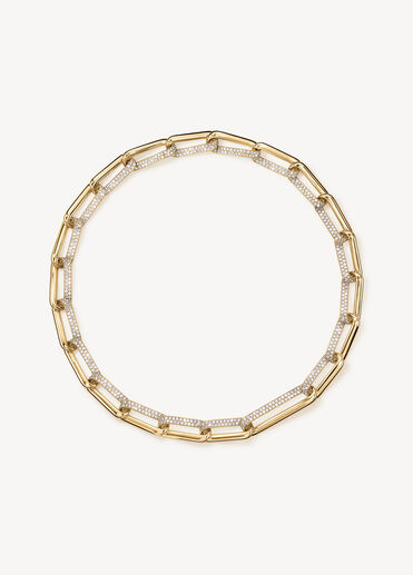 INSIDE/OUT Link 鑽石項鍊, 18K 黄金, large