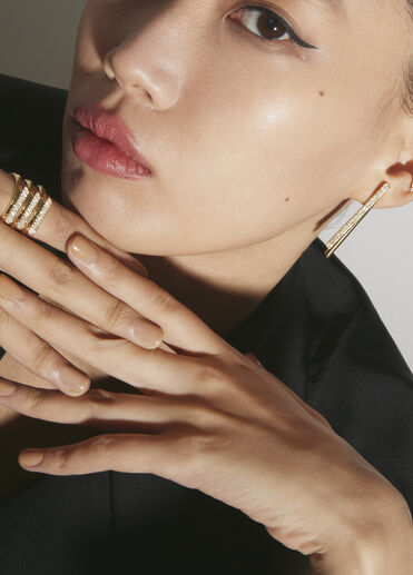 INSIDE/OUT Trio 鑽石線戒, 18K 黄金, large