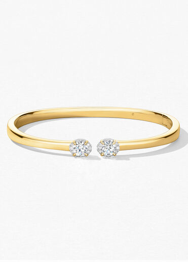 Ellipse鑽石手鐲, 18K 黄金（含鉑金）, large