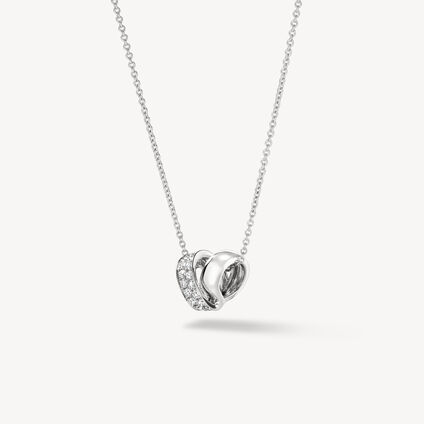 INSIDE/OUT 鑽石項鍊, 18K 白金, large