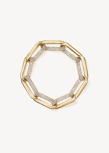 INSIDE/OUT Link 鑽石手鍊, 18K 黄金, large