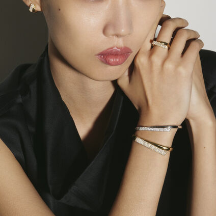 INSIDE/OUT Flip 鑽石手鐲, 18K 白金, large