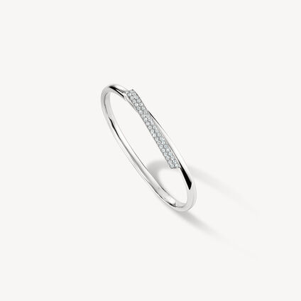 INSIDE/OUT Flip 鑽石手鐲, 18K 白金, large