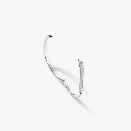 INSIDE/OUT Flip 鑽石手鐲, 18K 白金, large