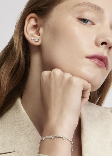 VELA Crossover 密鑲鑽石手鍊, 18K 玫瑰金, large