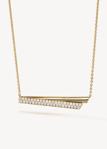 INSIDE/OUT Flip 鑽石項鍊, 18K 黄金, large