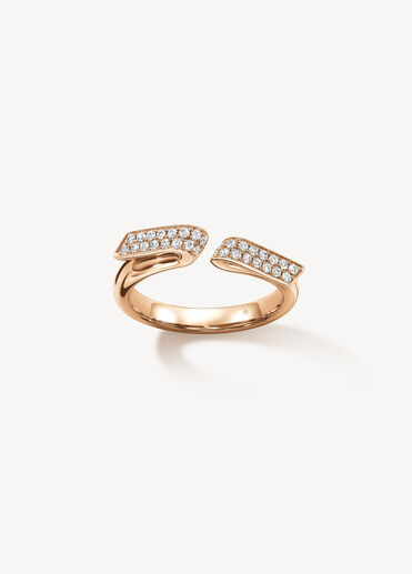 INSIDE/OUT Flip 鑽石戒指, 18K 玫瑰金, large