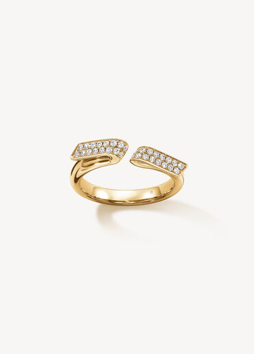 INSIDE/OUT Flip 鑽石戒指, 18K 黄金, large