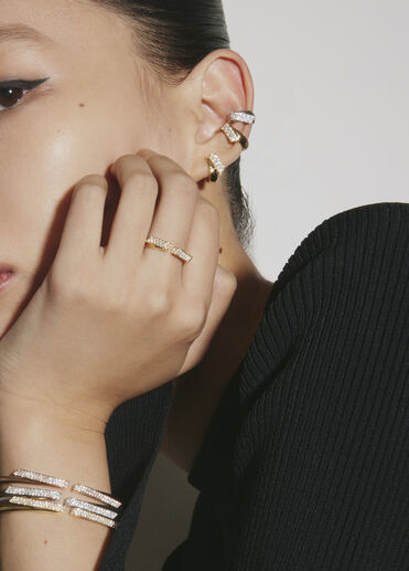 INSIDE/OUT Flip 鑽石戒指, 18K 黄金, large