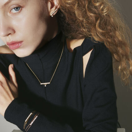 INSIDE/OUT Flip 鑽石手鍊, 18K 白金, large