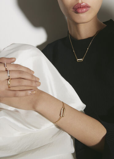 INSIDE/OUT Link 鑽石手鍊, 18K 玫瑰金, large