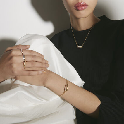 INSIDE/OUT Link 鑽石項鍊, 18K 黄金, large