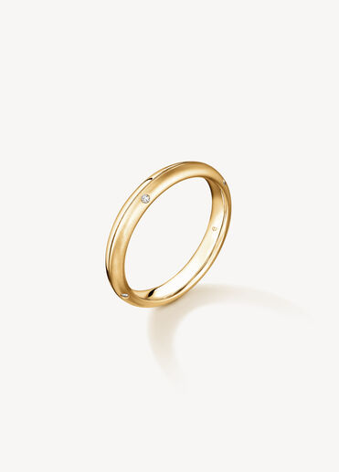 LOVE Satin Finish 結婚對戒, 18K 黄金, large